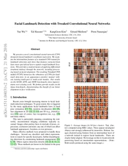 Facial Landmark Detection with Tweaked Convolutional Neural Networks