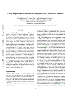 Going Deeper in Facial Expression Recognition using Deep Neural Networks
