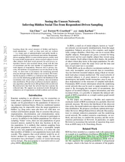 Seeing the Unseen Network: Inferring Hidden Social Ties from
  Respondent-Driven Sampling