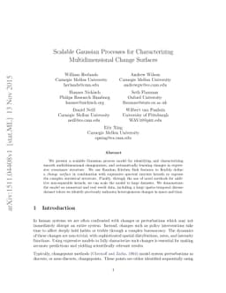Scalable Gaussian Processes for Characterizing Multidimensional Change
  Surfaces