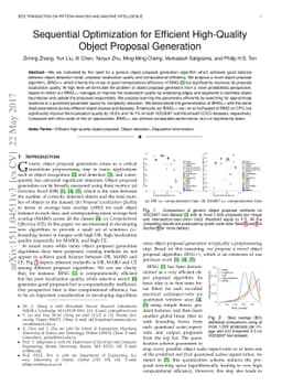 Sequential Optimization for Efficient High-Quality Object Proposal
  Generation