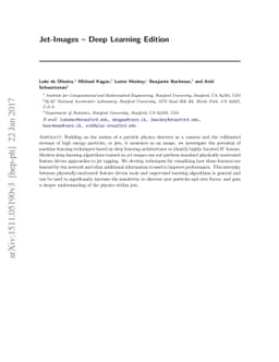 Jet-Images -- Deep Learning Edition
