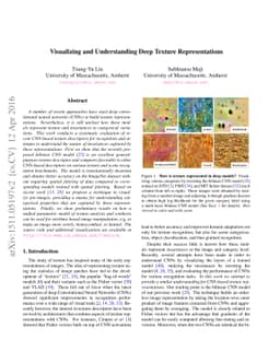 Visualizing and Understanding Deep Texture Representations
