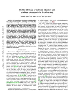 On the interplay of network structure and gradient convergence in deep
  learning