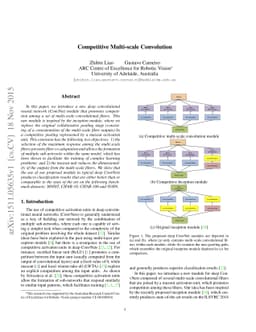 Competitive Multi-scale Convolution