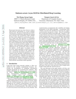 Staleness-aware Async-SGD for Distributed Deep Learning