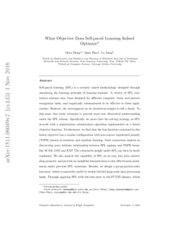 What Objective Does Self-paced Learning Indeed Optimize?