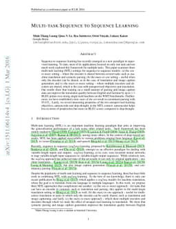 Multi-task Sequence to Sequence Learning