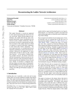 Deconstructing the Ladder Network Architecture