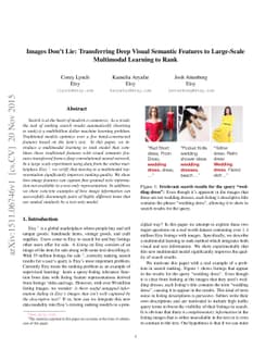 Images Don't Lie: Transferring Deep Visual Semantic Features to
  Large-Scale Multimodal Learning to Rank