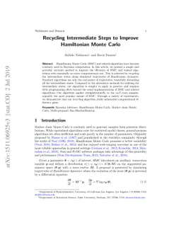 Recycling intermediate steps to improve Hamiltonian Monte Carlo