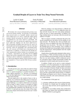 Gradual DropIn of Layers to Train Very Deep Neural Networks