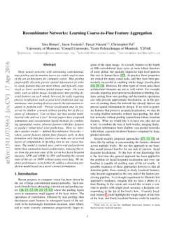 Recombinator Networks: Learning Coarse-to-Fine Feature Aggregation