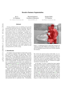Iterative Instance Segmentation