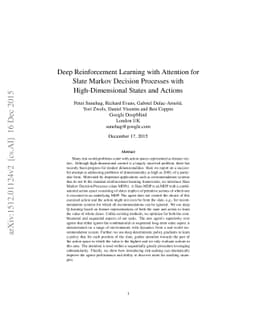 Deep Reinforcement Learning with Attention for Slate Markov Decision
  Processes with High-Dimensional States and Actions