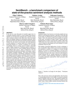 SentiBench - a benchmark comparison of state-of-the-practice sentiment
  analysis methods