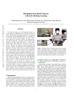 Recognition from Hand Cameras