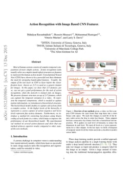 Action Recognition with Image Based CNN Features