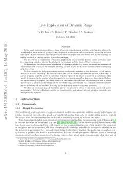 Live Exploration of Dynamic Rings