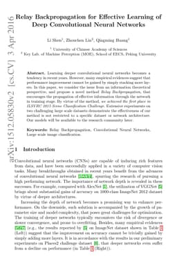 Relay Backpropagation for Effective Learning of Deep Convolutional
  Neural Networks