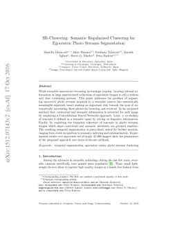 SR-Clustering: Semantic Regularized Clustering for Egocentric Photo
  Streams Segmentation