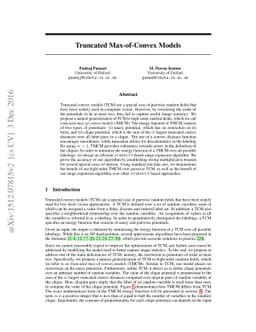 Truncated Max-of-Convex Models
