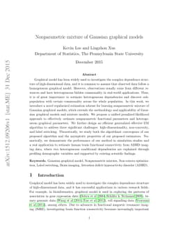 Nonparametric mixture of Gaussian graphical models