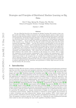 Strategies and Principles of Distributed Machine Learning on Big Data