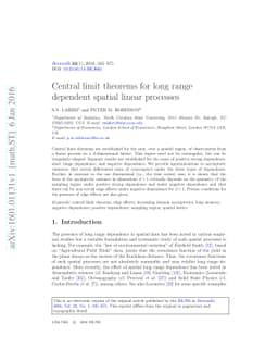 Central limit theorems for long range dependent spatial linear processes