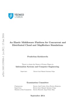 An Elastic Middleware Platform for Concurrent and Distributed Cloud and
  MapReduce Simulations