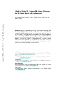 Efficient Globally Optimal 2D-to-3D Deformable Shape Matching