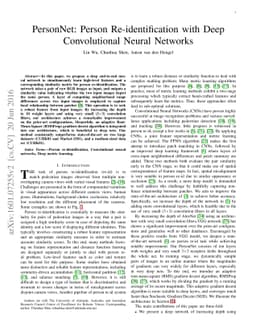 PersonNet: Person Re-identification with Deep Convolutional Neural
  Networks