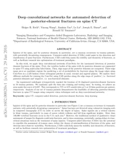 Deep convolutional networks for automated detection of posterior-element
  fractures on spine CT
