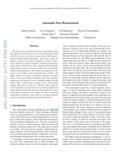 Automatic Face Reenactment