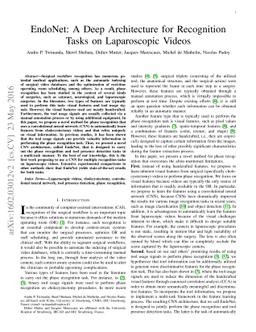 EndoNet: A Deep Architecture for Recognition Tasks on Laparoscopic
  Videos