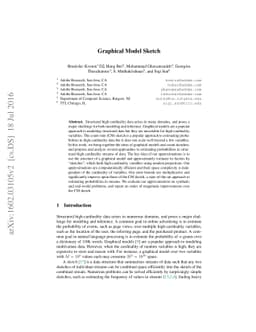 Graphical Model Sketch