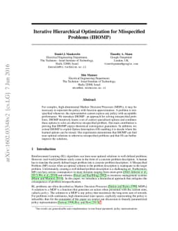Iterative Hierarchical Optimization for Misspecified Problems (IHOMP)