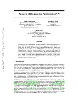 Adaptive Skills, Adaptive Partitions (ASAP)