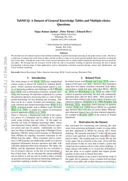 TabMCQ: A Dataset of General Knowledge Tables and Multiple-choice
  Questions