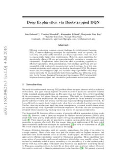 Deep Exploration via Bootstrapped DQN