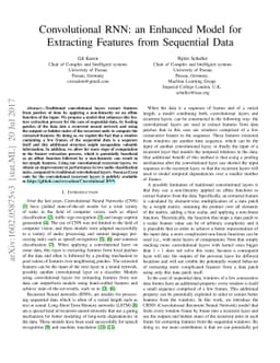 Convolutional RNN: an Enhanced Model for Extracting Features from
  Sequential Data