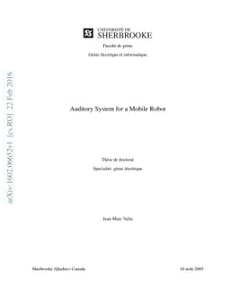 Auditory System for a Mobile Robot
