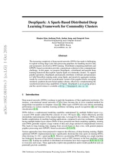 DeepSpark: A Spark-Based Distributed Deep Learning Framework for
  Commodity Clusters