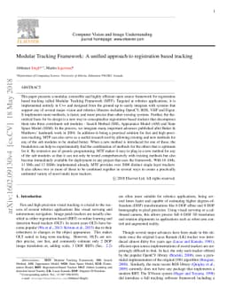 Modular Tracking Framework: A Unified Approach to Registration based
  Tracking