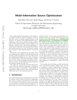 Multi-Information Source Optimization