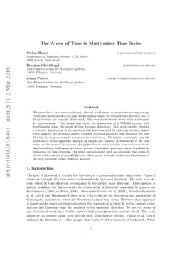 The Arrow of Time in Multivariate Time Series