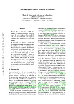 Character-based Neural Machine Translation