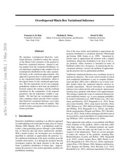 Overdispersed Black-Box Variational Inference