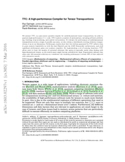TTC: A high-performance Compiler for Tensor Transpositions