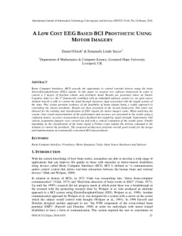 A Low Cost Eeg Based Bci Prosthetic Using Motor Imagery